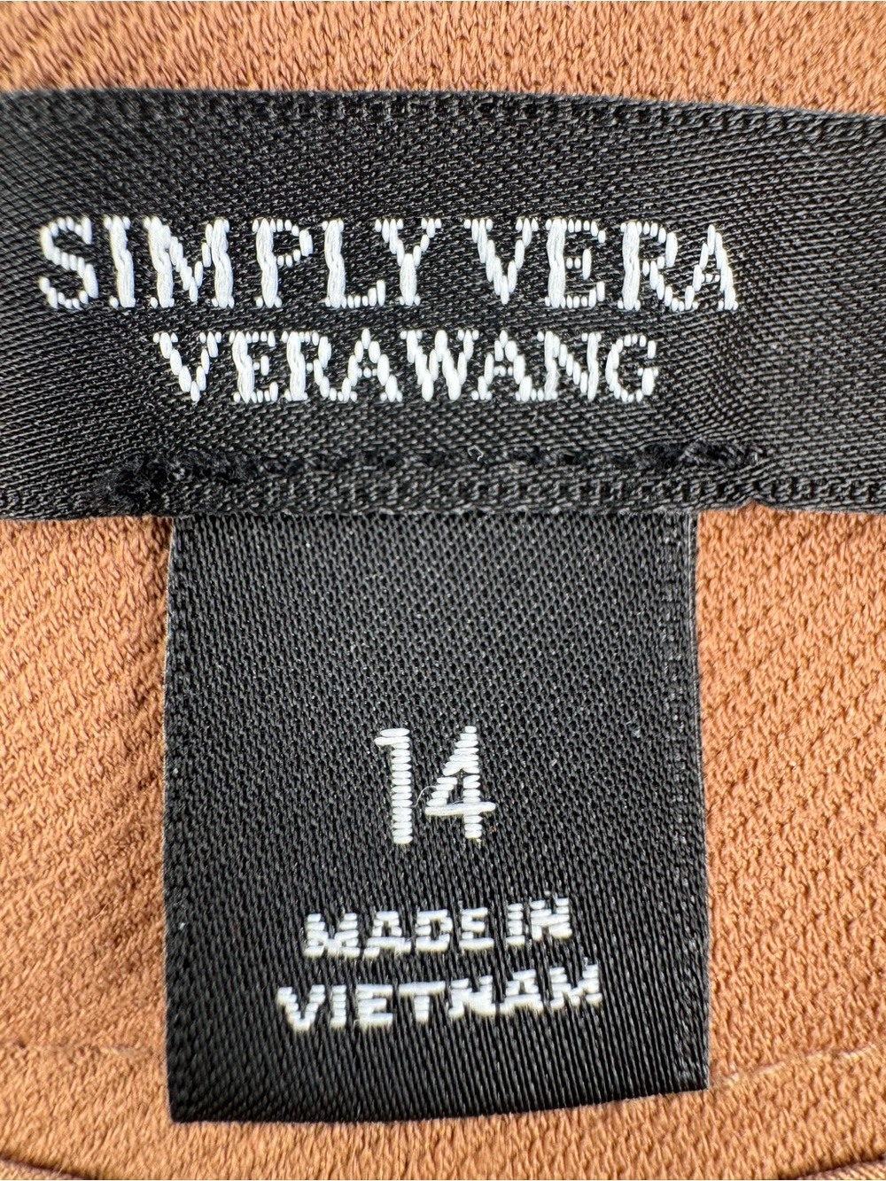 Simply Vera Vera Wang Rust Brown Straight Leg Trousers - Picture 3 of 8